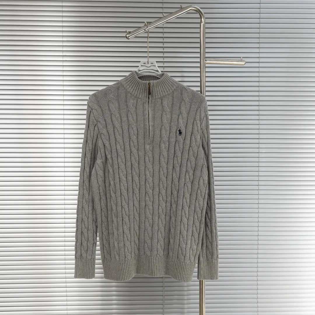 P290 top version (different currencies) You can scan the QR code to enter the official website Style: Ralph Lauren POLO Ralph Lauren small label embroidered knitted old money style half-zip pullover long-sleeved sweater Color: Picture color Size: XS-XL Fabric: Pure cotton Accessories: Full set of customized accessories No gender distinction, same style for men and women